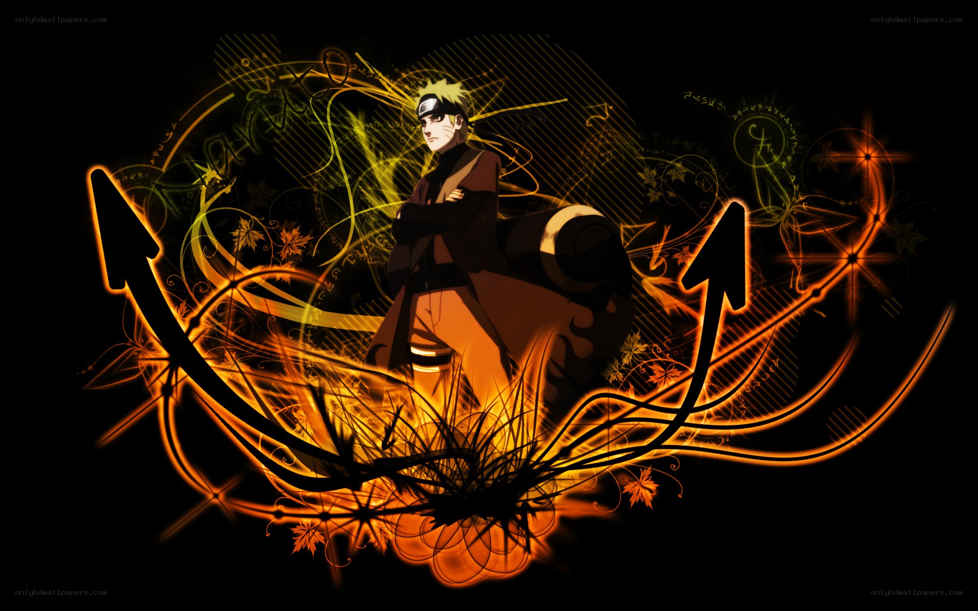 Naruto character with energy effects