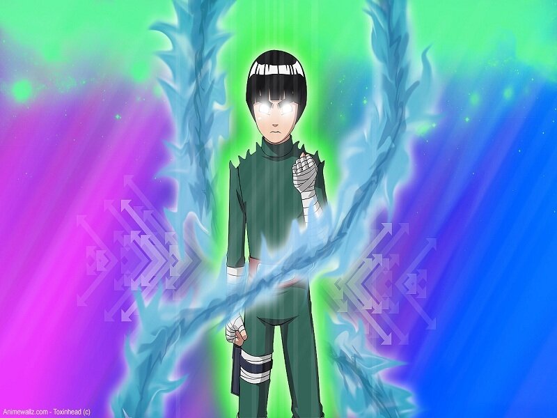 Naruto character with energy wings