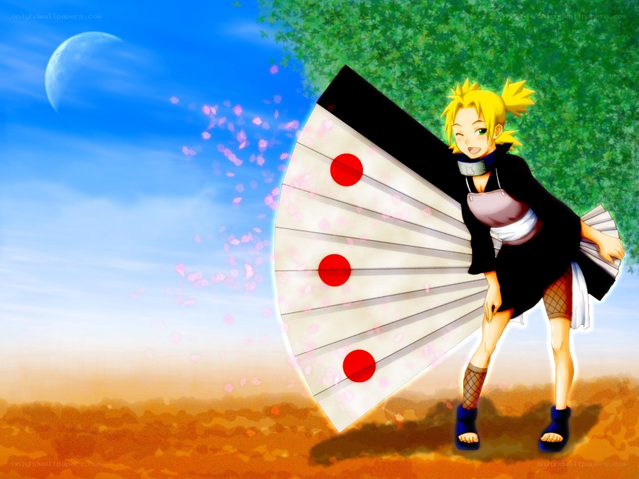 Naruto character with fan