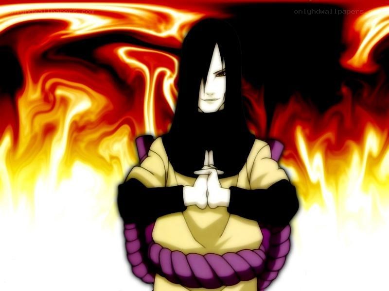 Naruto character with flames