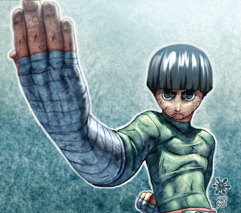 Naruto character with hand forward