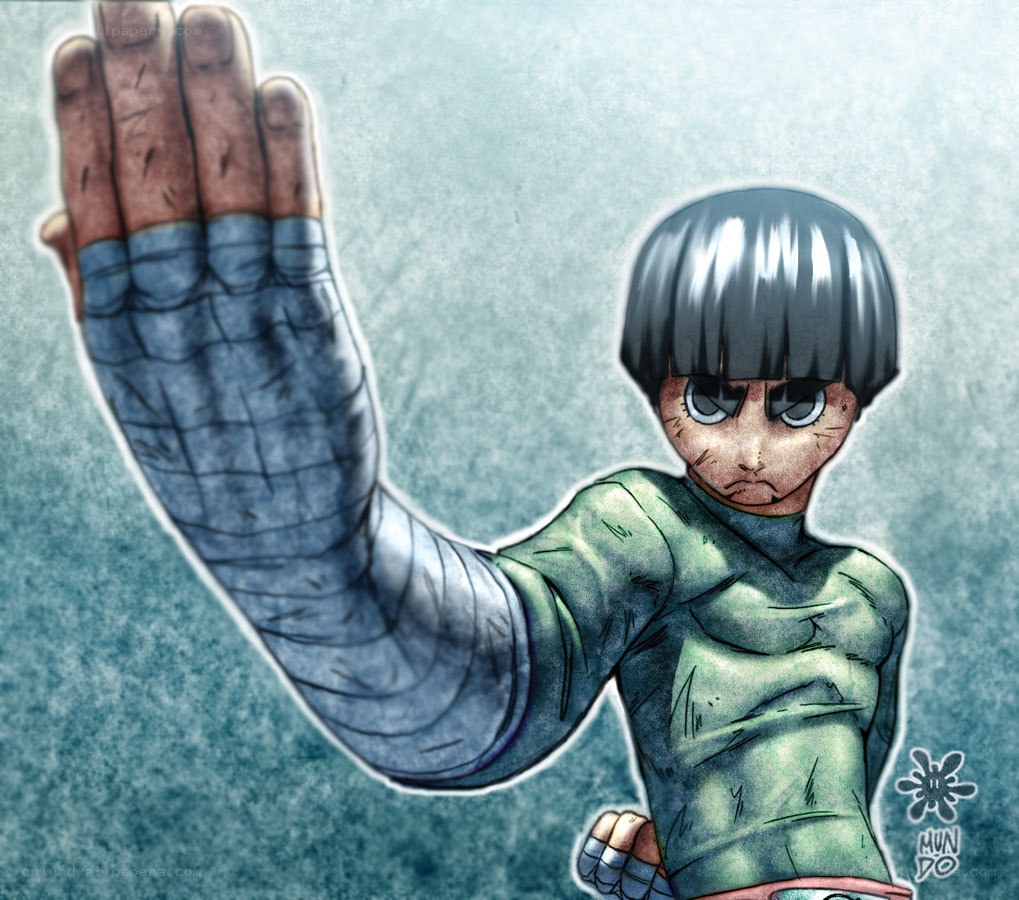 Naruto character with hand forward