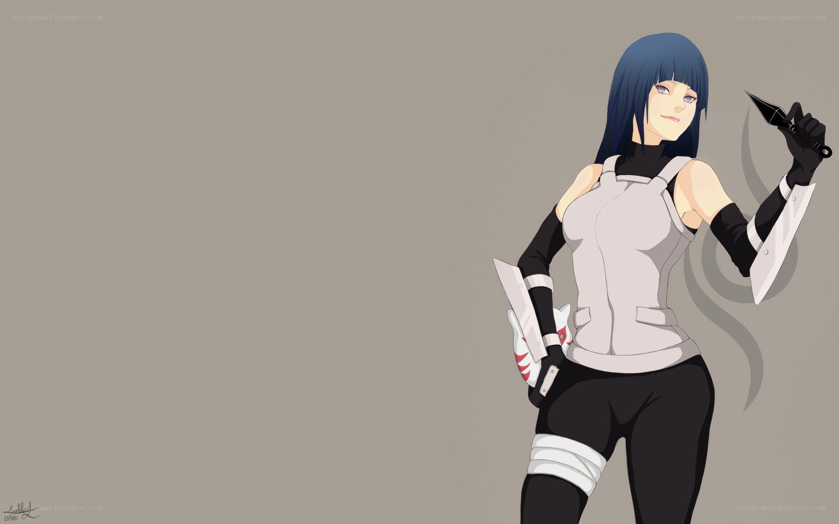 Naruto character with kunai
