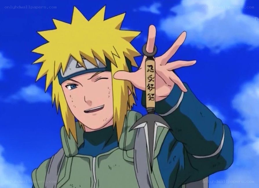 Naruto character with kunai