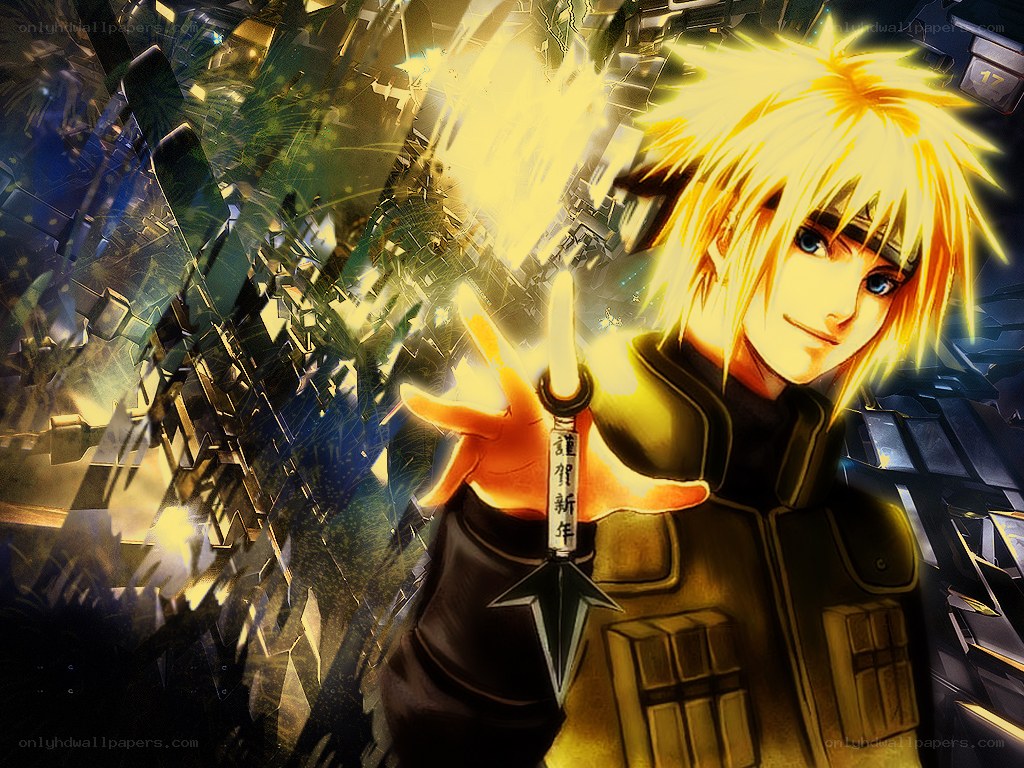 Naruto character with kunai