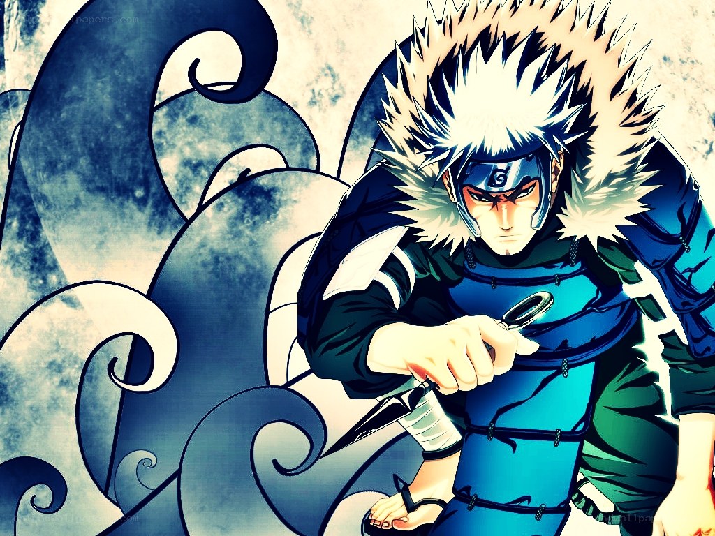 Naruto character with kunai