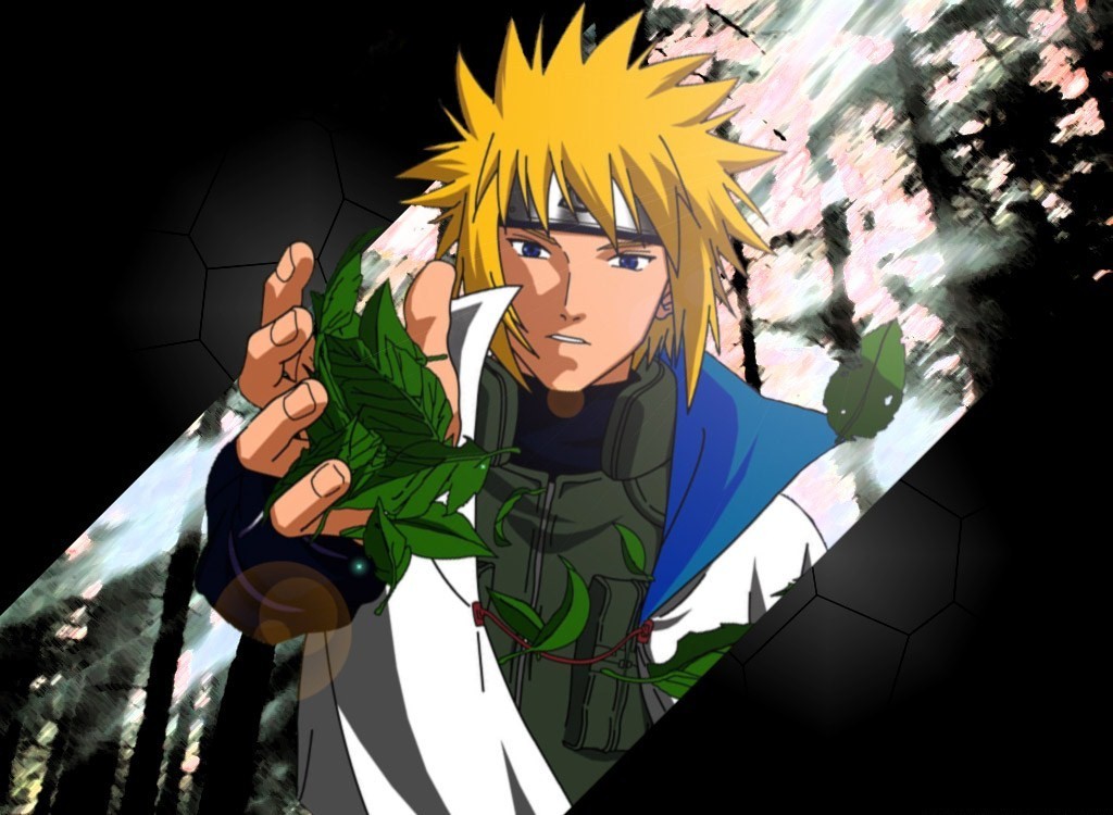 Naruto character with leaves
