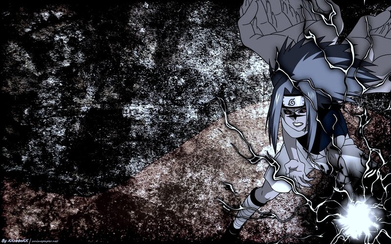 Naruto character with lightning