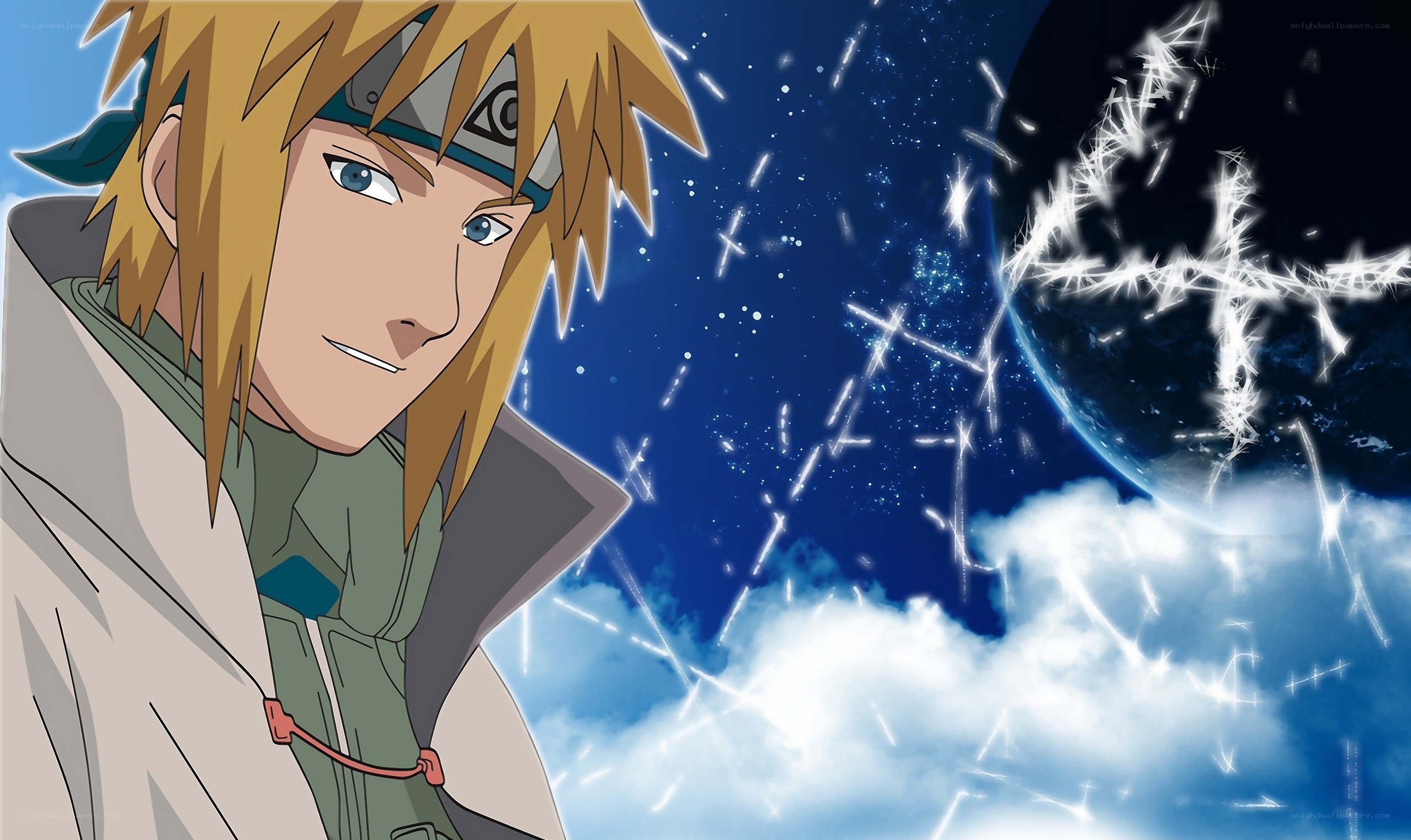 Naruto character with lightning