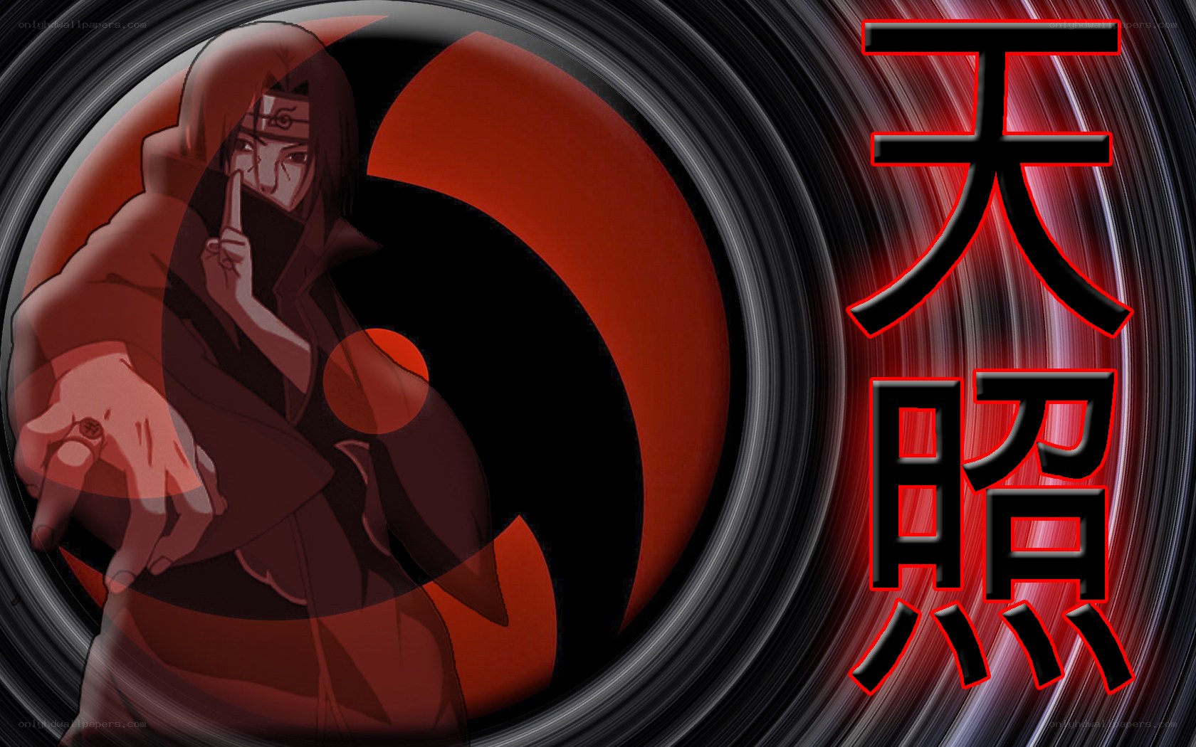 Naruto character with Mangekyo Sharingan