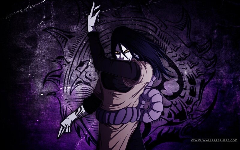 Naruto character with purple background