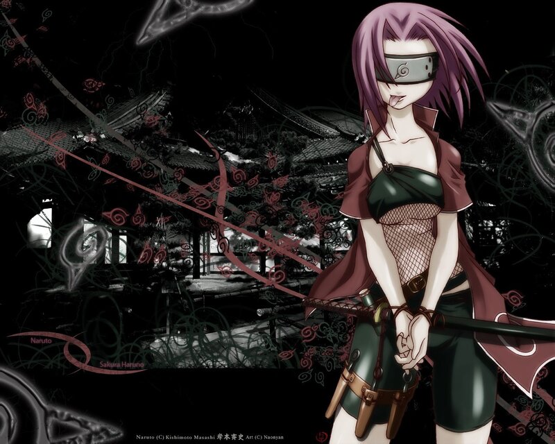 Naruto character with purple hair