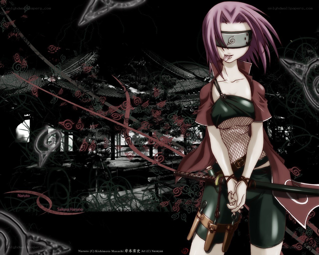 Naruto character with purple hair