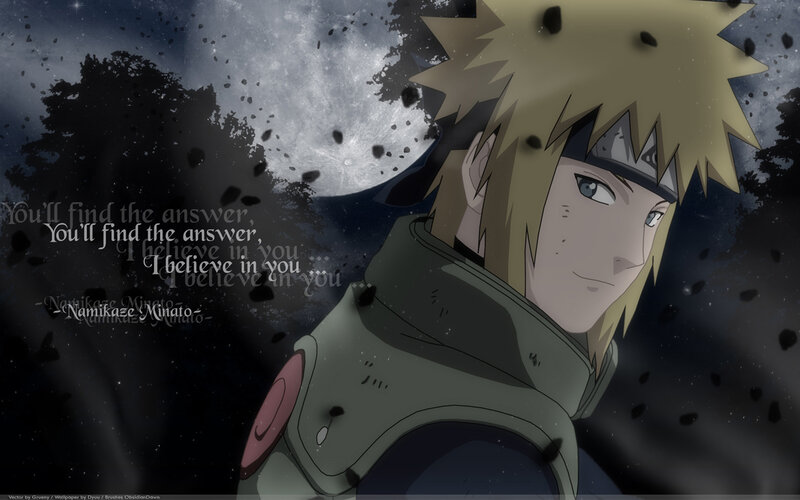 Naruto character with quote