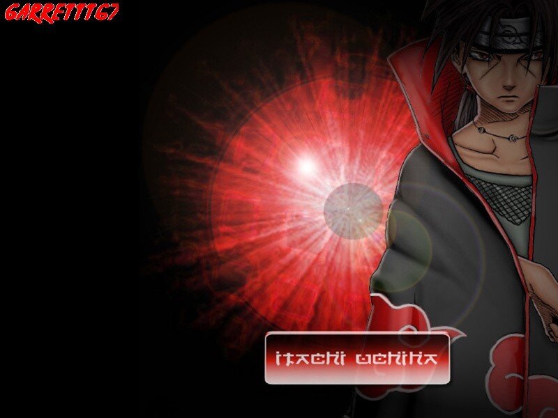Naruto character with red chakra