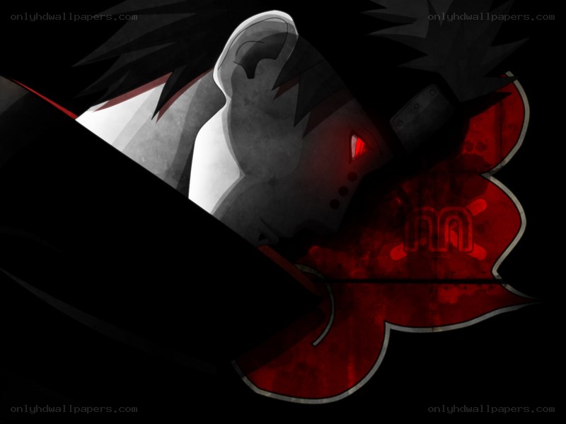 Naruto character with red eyes