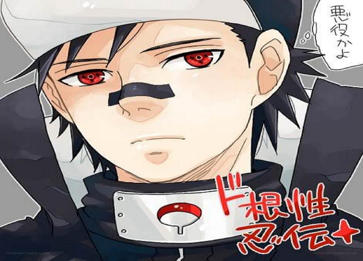 Naruto character with red eyes
