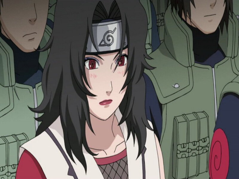 Naruto character with red eyes