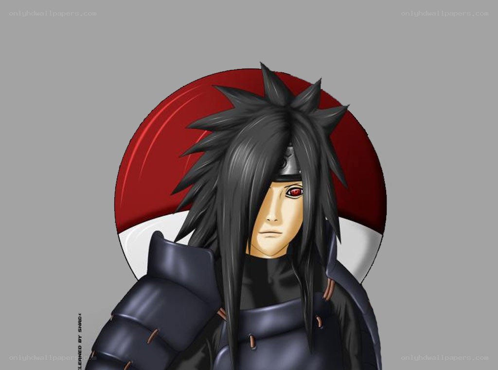 Naruto character with red eyes