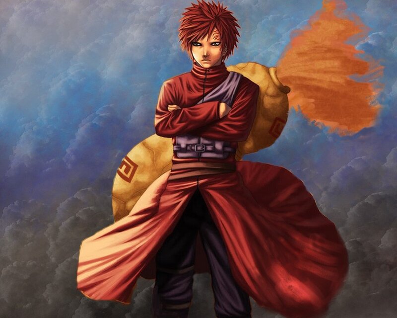Naruto character with red hair