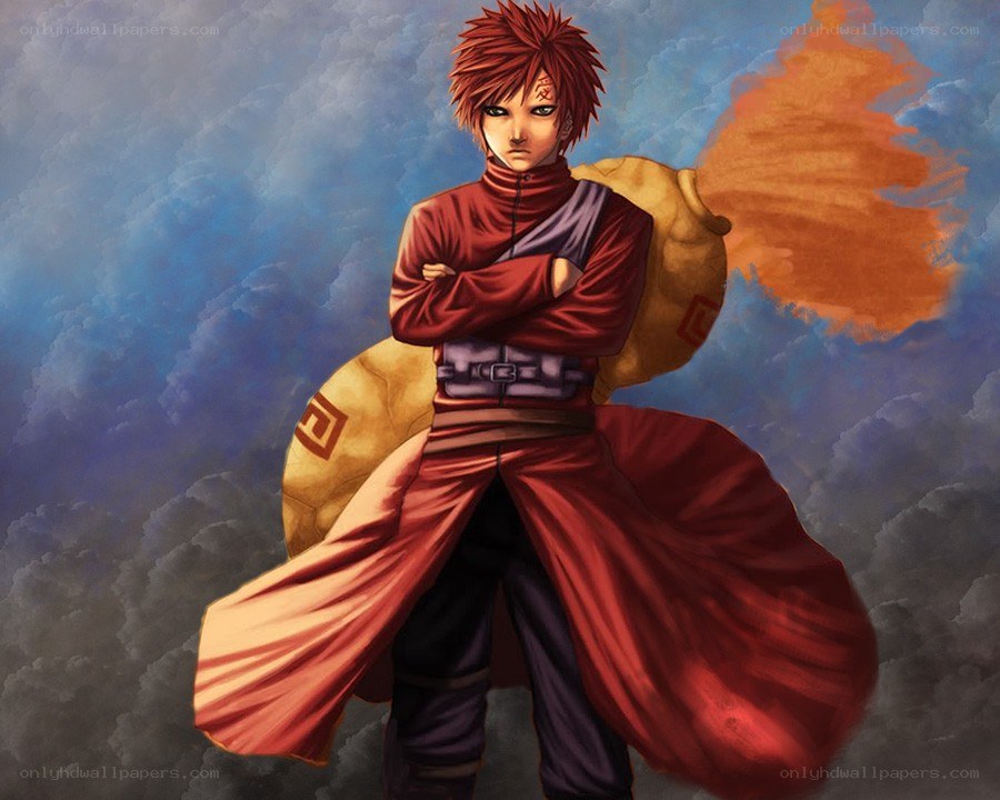 Naruto character with red hair