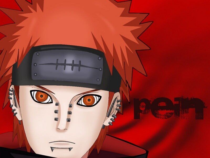Naruto character with red hair