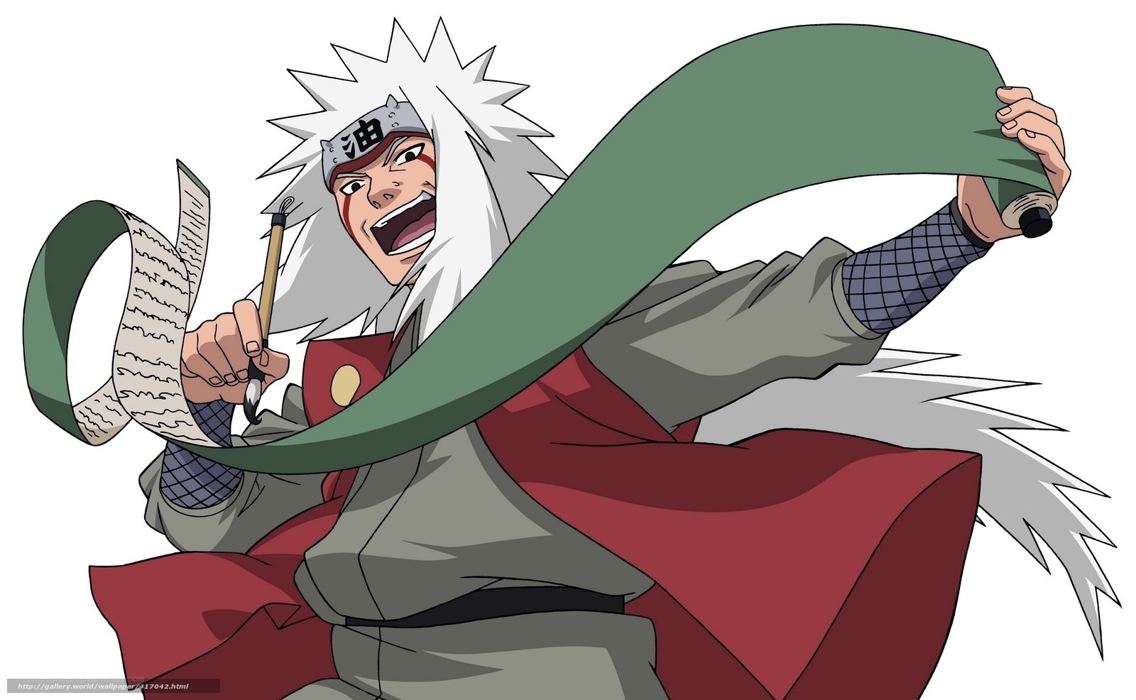 Naruto character with scroll