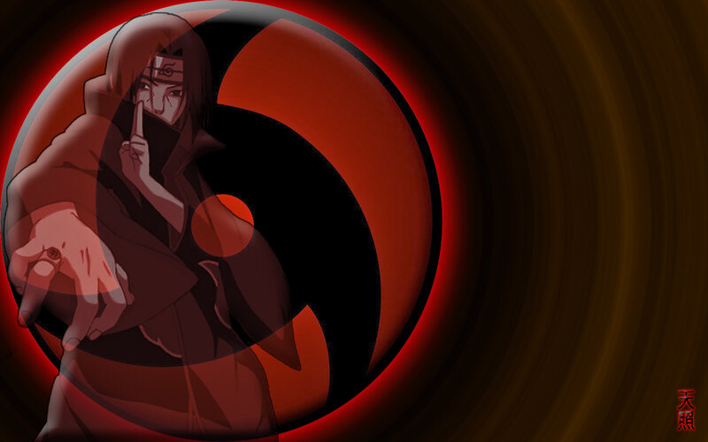 Naruto character with Sharingan