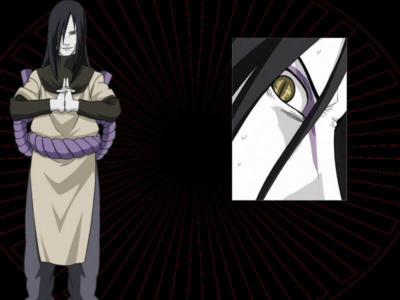 Naruto character with Sharingan eye