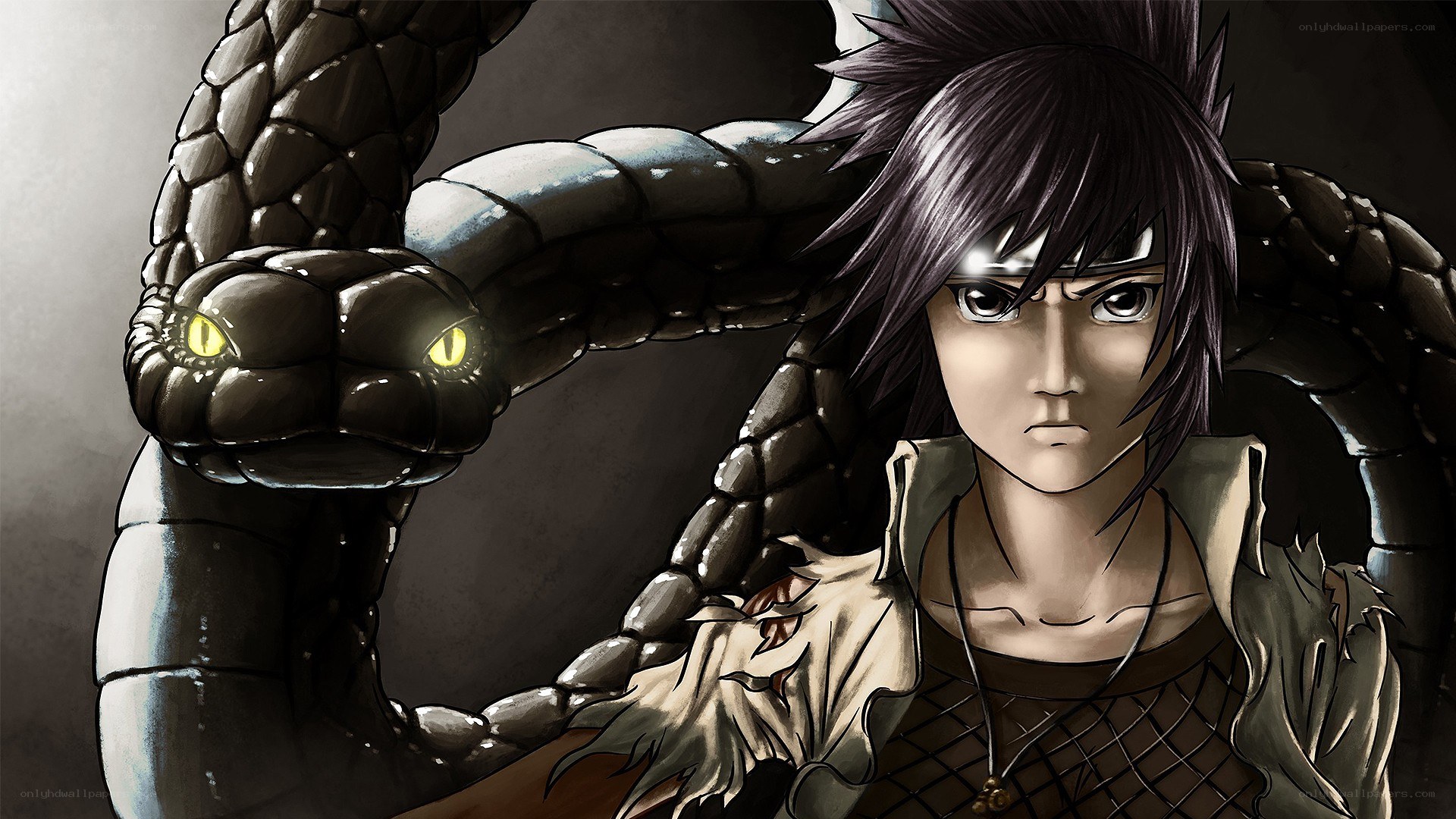 Naruto character with snake