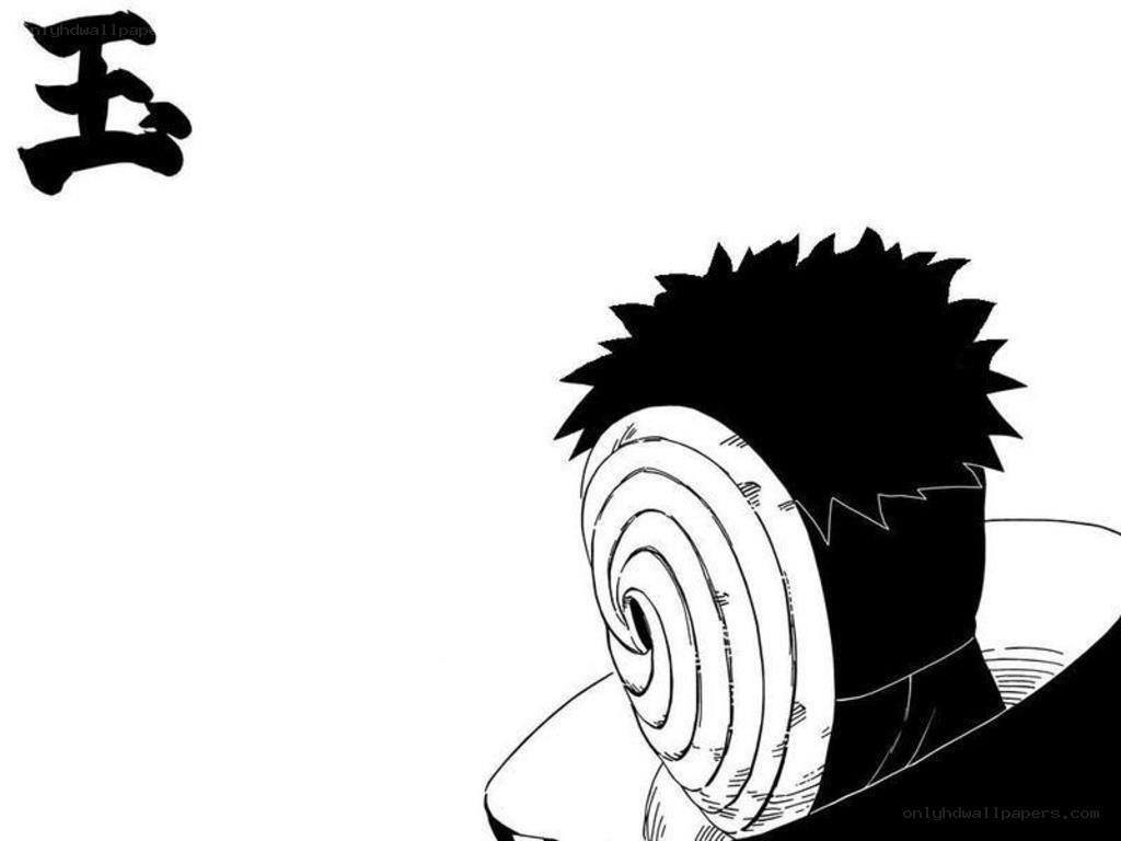 Naruto character with spiral symbol