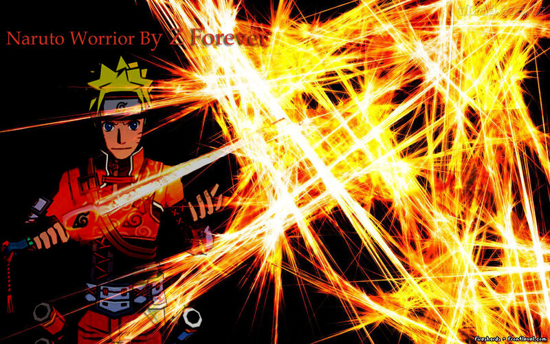 Naruto Character with Sword — Yellow