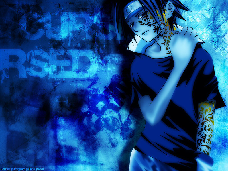 Naruto character with tattoos