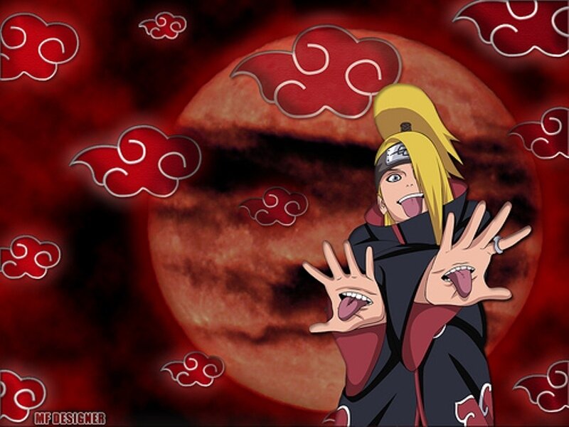 Naruto character with tongue out