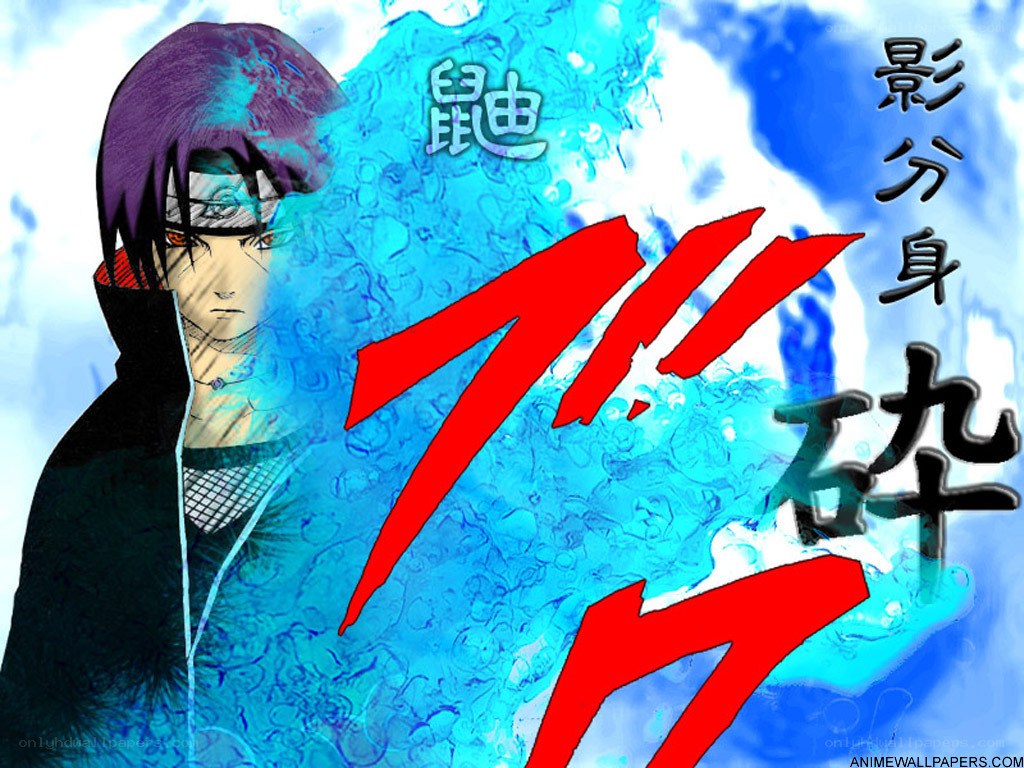 Naruto character with water jutsu