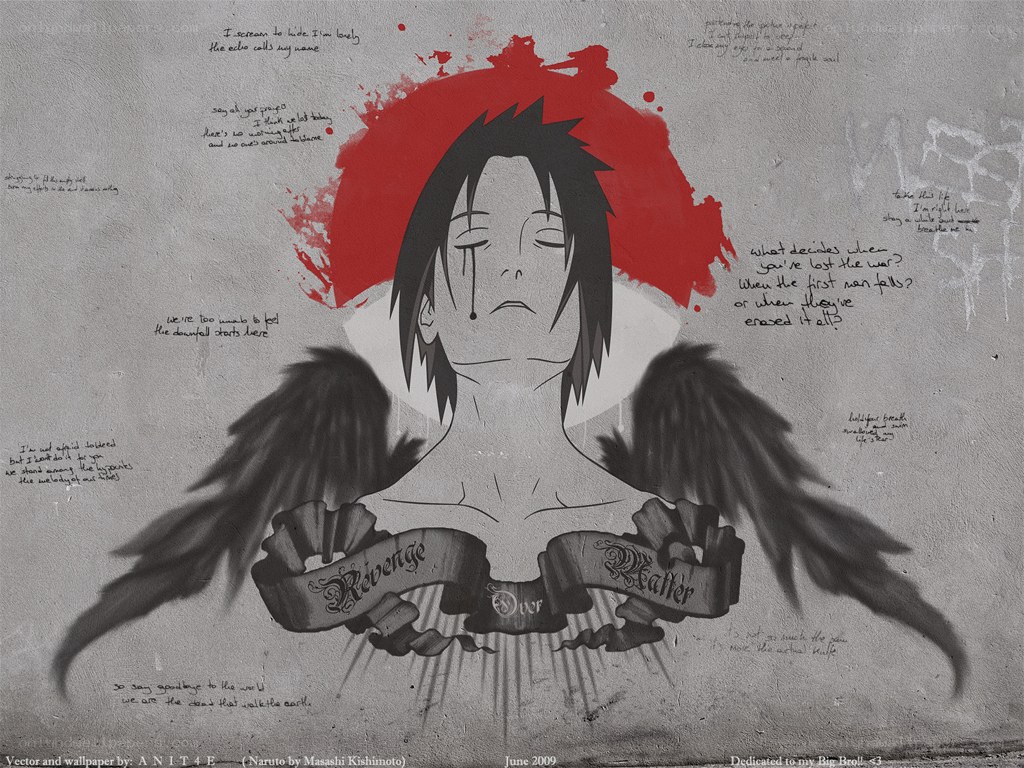 Naruto character with wings