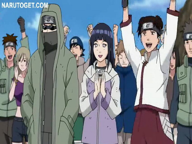 Naruto characters celebrating