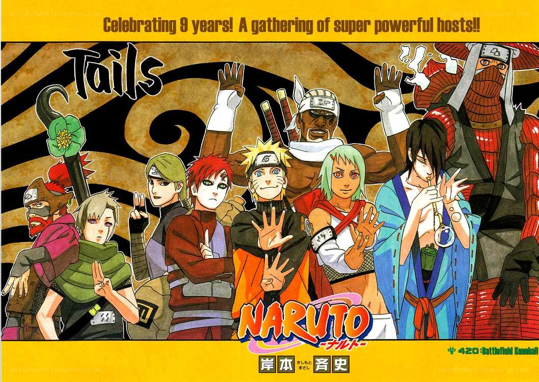 Naruto characters celebration