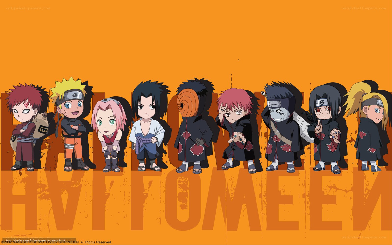 Naruto characters chibi art