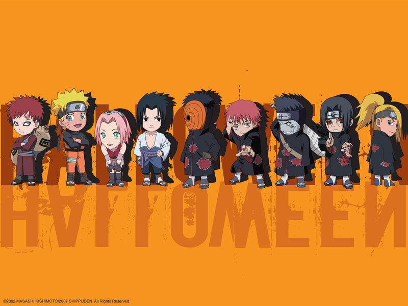 Naruto characters chibi art