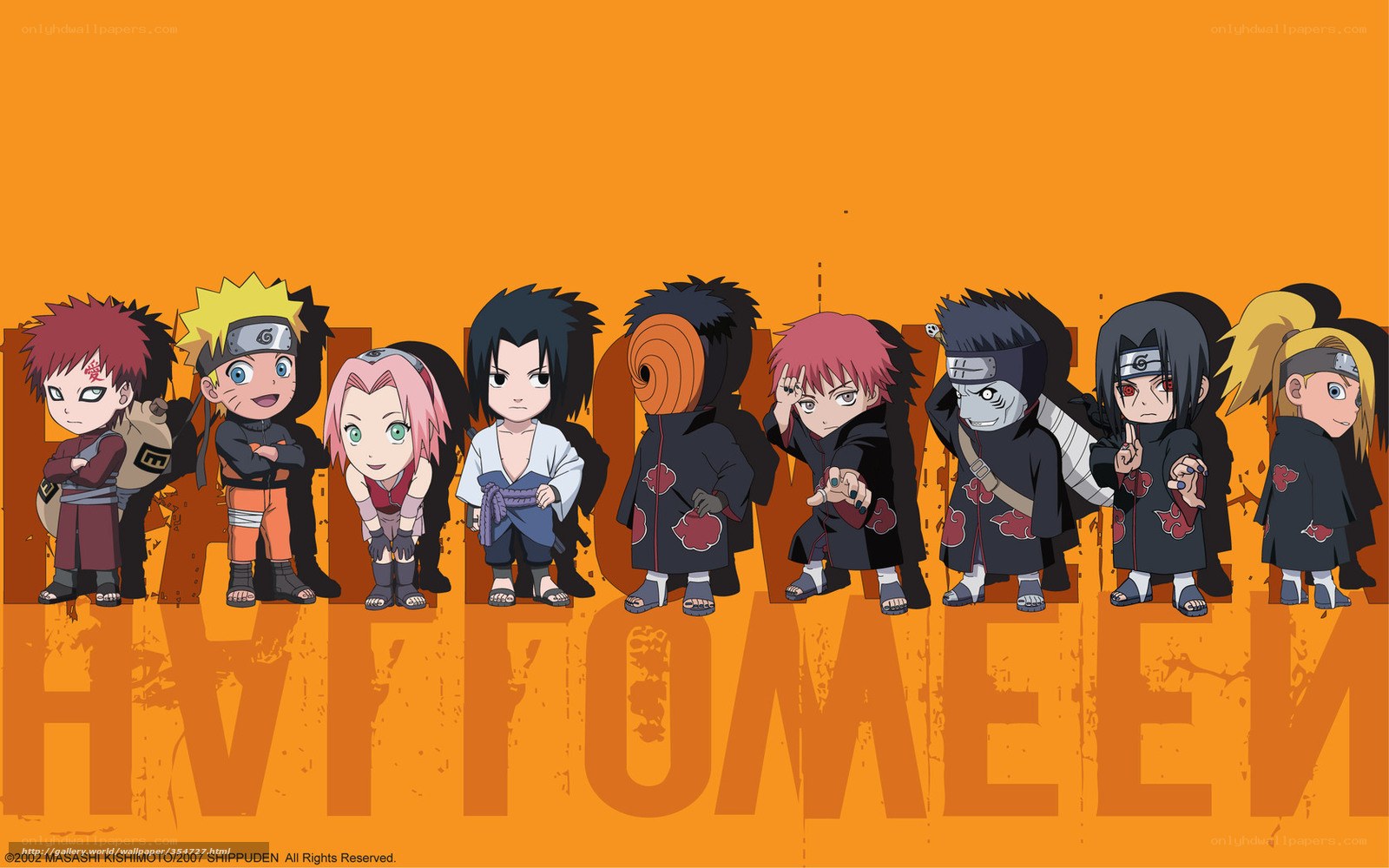 Naruto characters chibi art