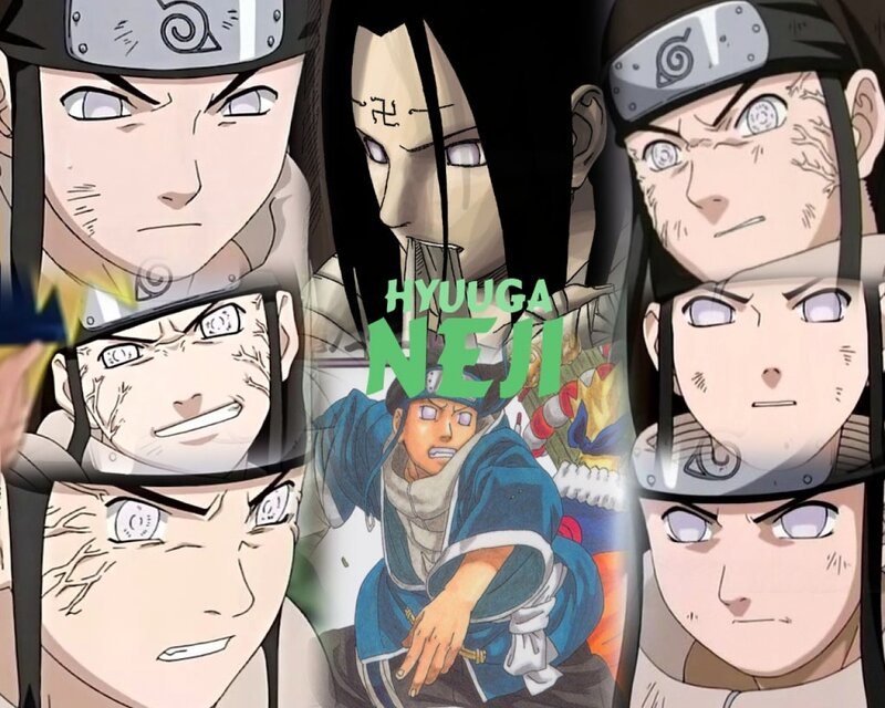 Naruto Characters Collage — Green