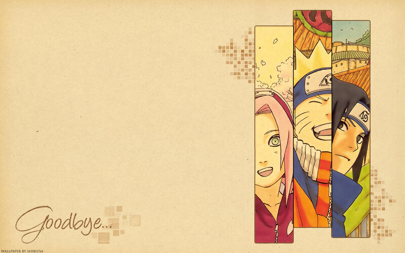 Naruto characters goodbye wallpaper