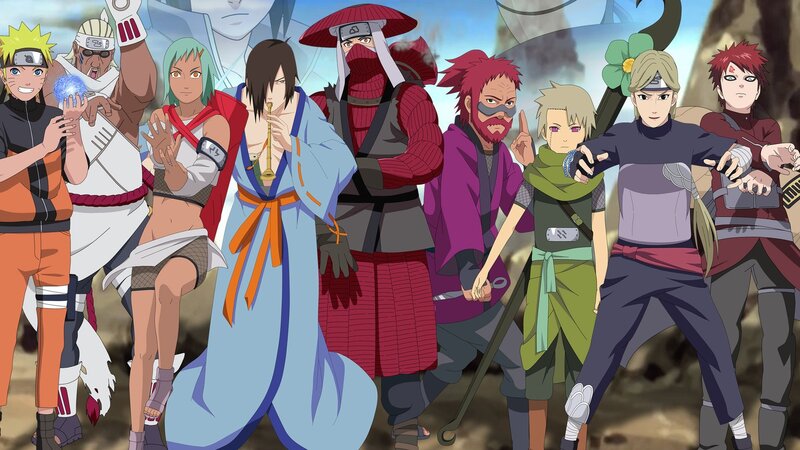 Naruto characters group