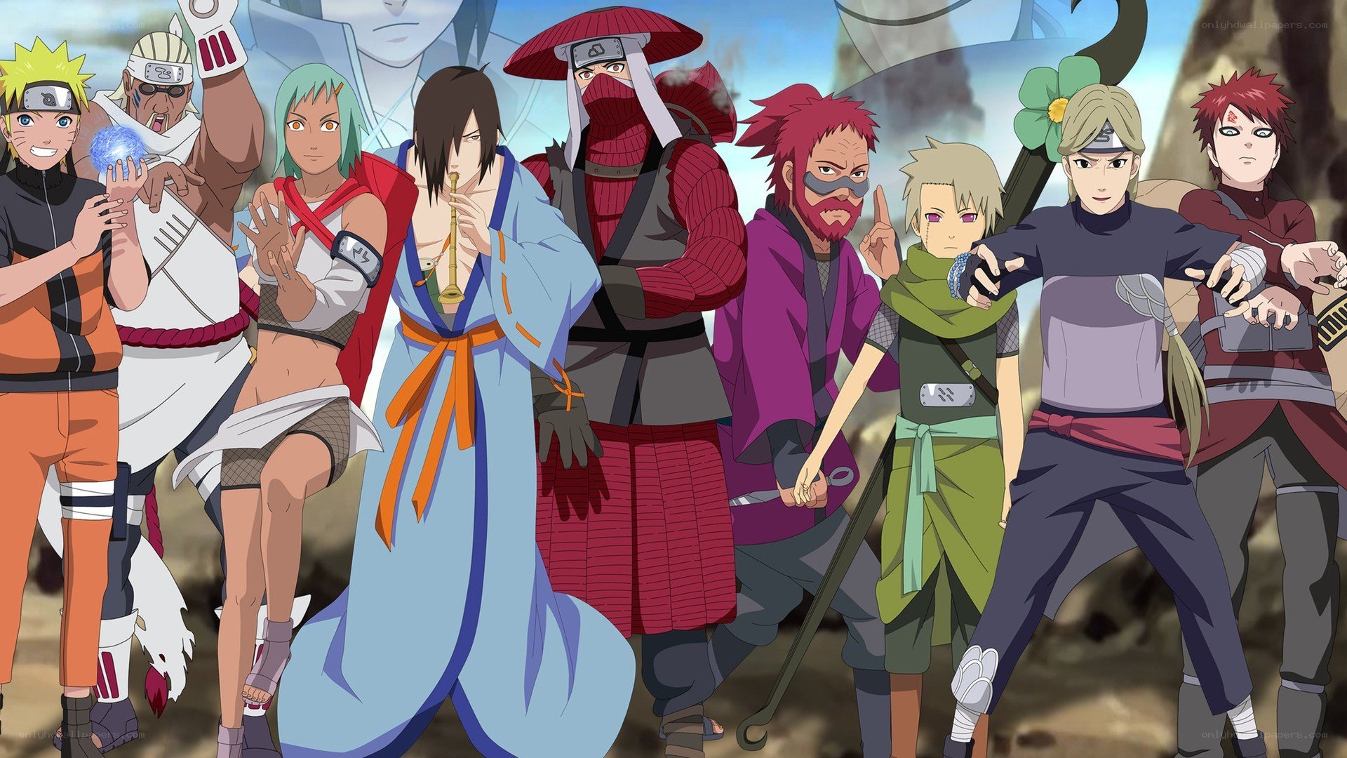 Naruto characters group