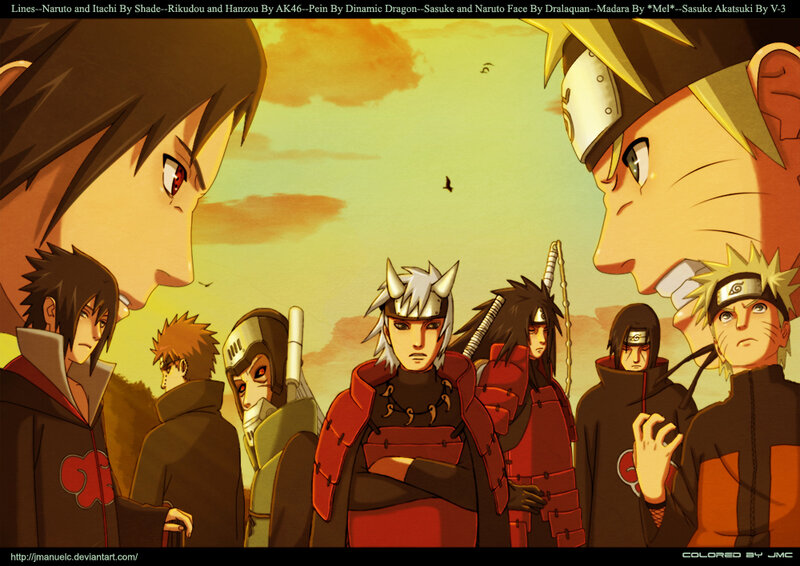 Naruto Characters Group — Orange