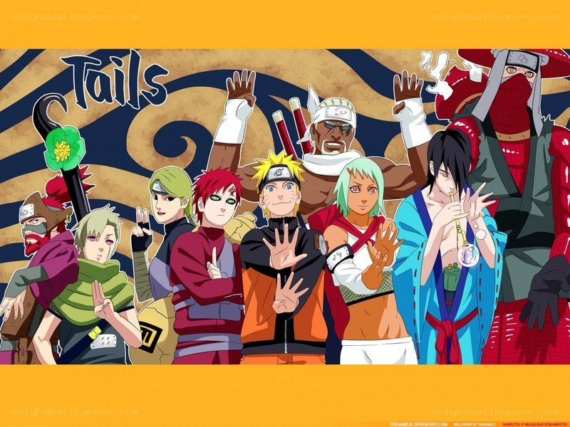 Naruto characters group portrait