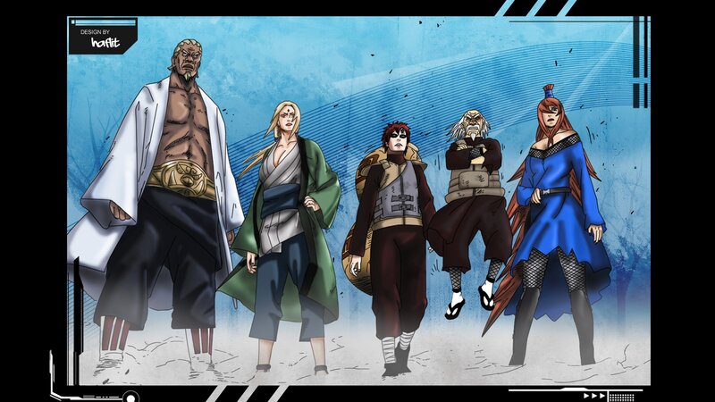 Naruto characters group portrait