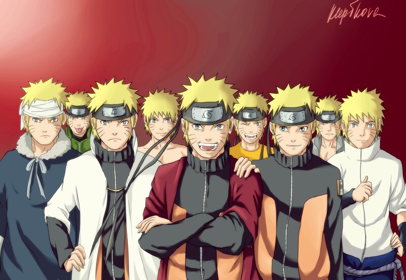 Naruto Characters Group — Red