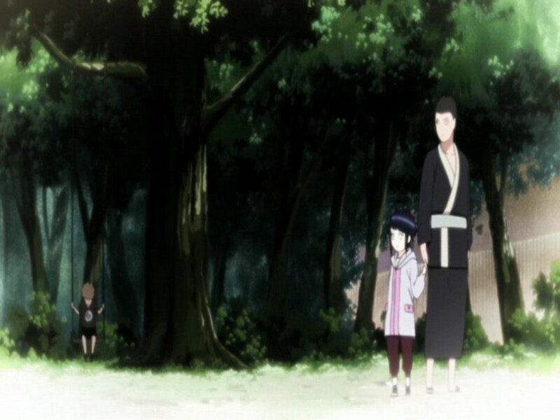 Naruto characters in a forest